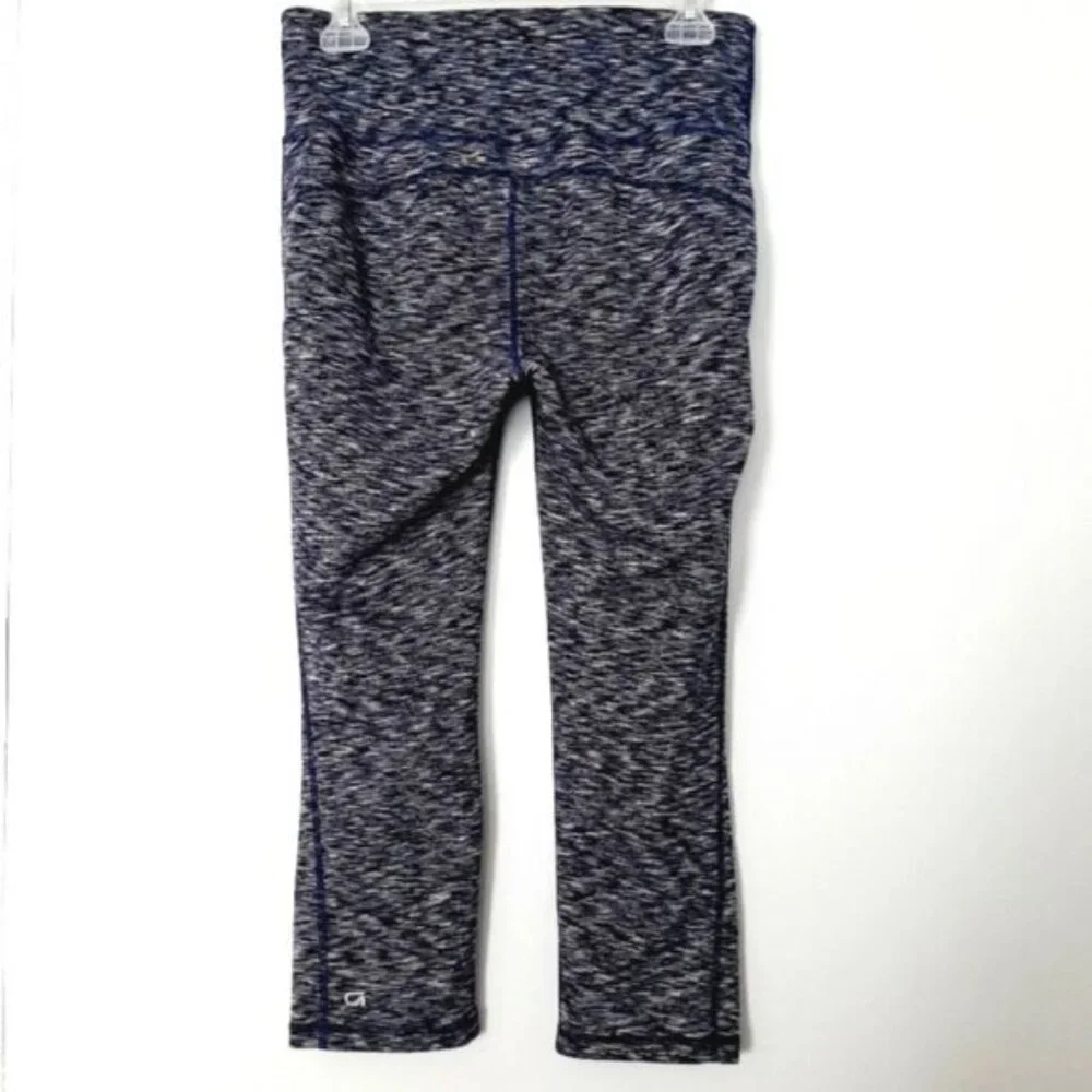 GAP \ Fit Athletic Crop Leggings Marled Patern Regular Blue Sz M - Picture 6 of 10